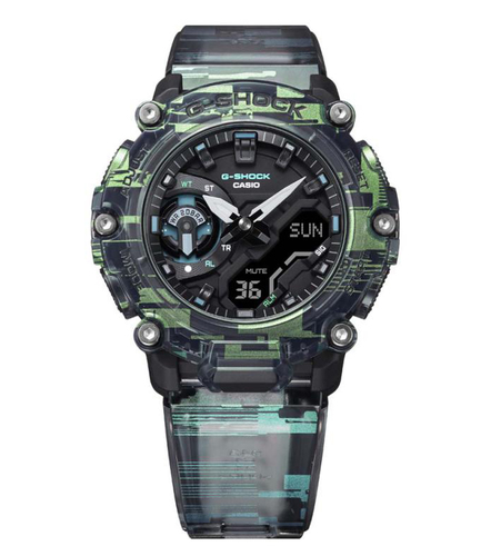 שעון יד ג׳י-שוק קארבון G-SHOCK - הדפס גליץ’