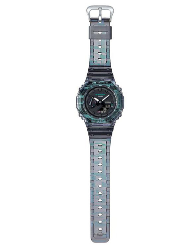 שעון יד ג’י-שוק קארבון G-SHOCK - הדפס גליץ'