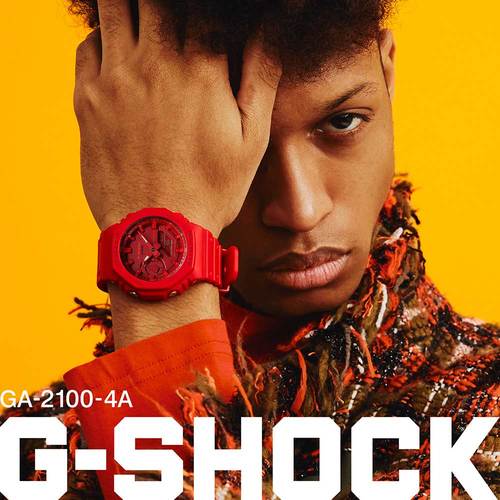 שעון יד ג’י-שוק יוניסקס קארבון G-SHOCK - אדום