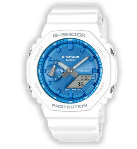 שעון יד ג׳י-שוק יוניסקס קארבון G-SHOCK - לבן-כחול