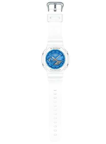 שעון יד ג׳י-שוק יוניסקס קארבון G-SHOCK - לבן-כחול