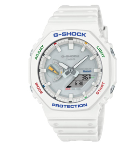שעון יד ג׳י-שוק קארבון בלוטות׳ G-SHOCK - צבע לבן