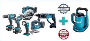 סט ליתיום DLX6068T 18V   מתוצרת Makita 