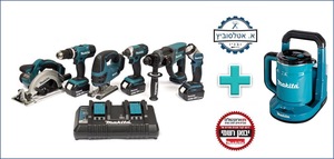 סט ליתיום DLX6068PT 18V   מתוצרת Makita 