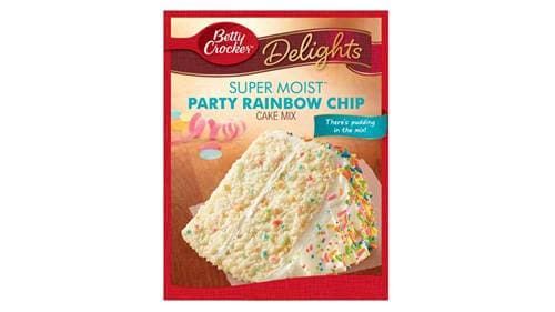 תערובת לעוגת סוכרית קשת בענן 375 גרם BETTY CROCKER