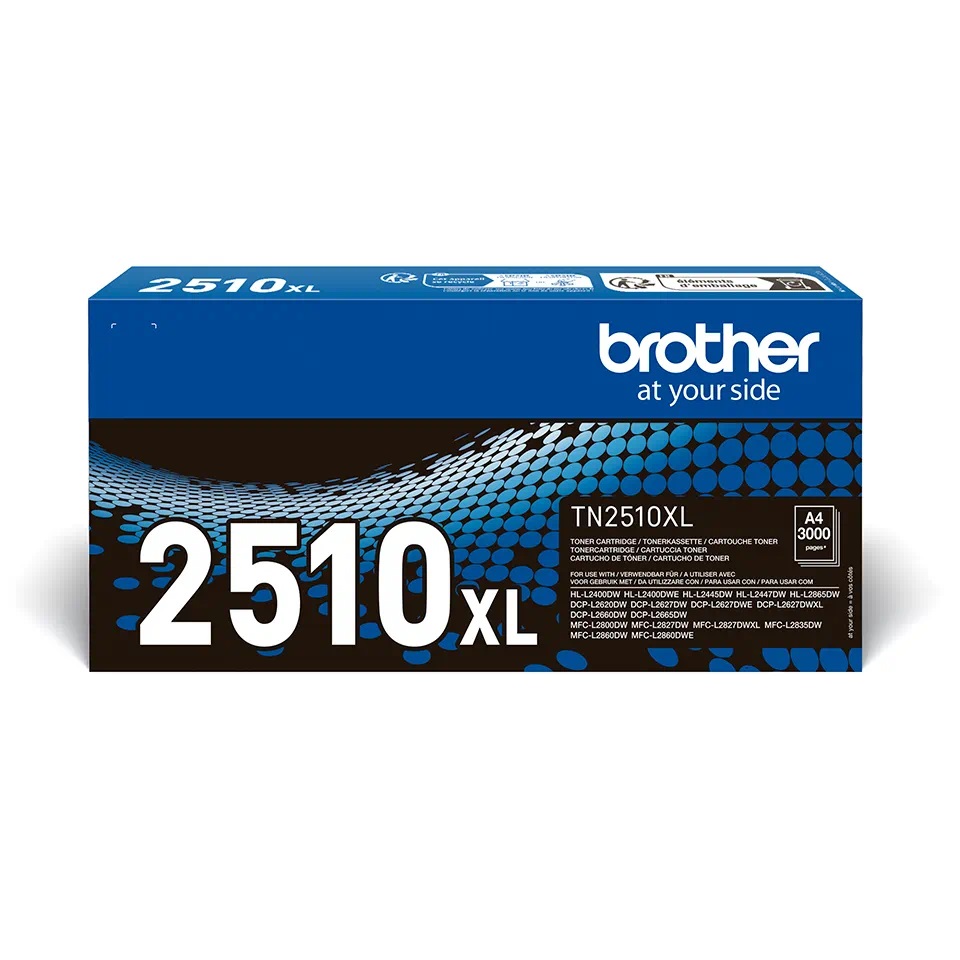 טונר שחור מקורי Brother TN2510XL