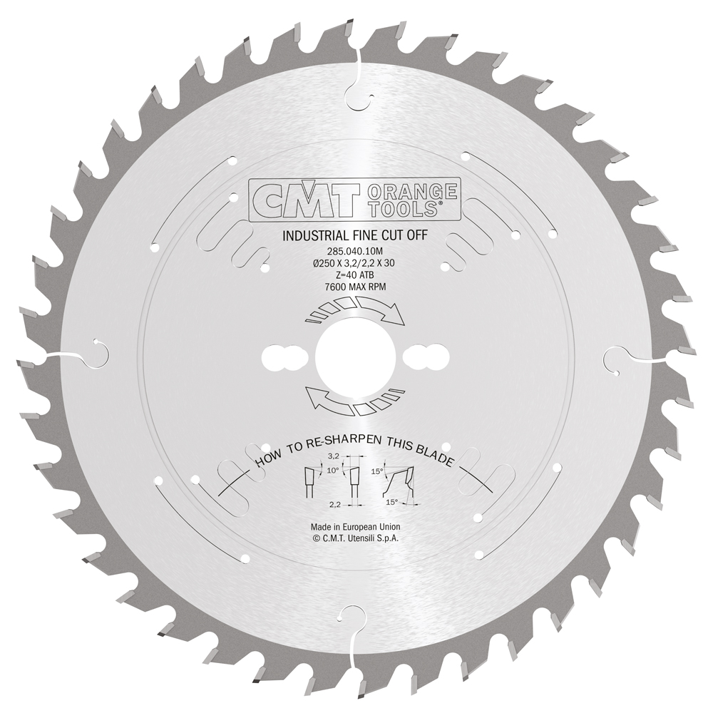 משור לחיתוך נקי בעץ קשה ולוחות עץ 400x3.5/2.5x30 Z=60 15° ATB