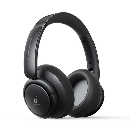 אוזניות קשת אלחוטיות On-Ear דגם Anker Soundcore Life Tune ANC A3029 בצבע שחור