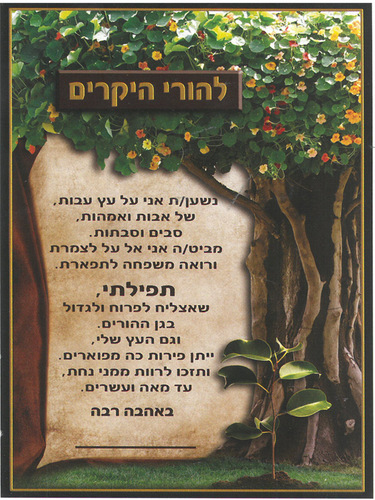 20 גלויה להורי היקרים לכבוד ט