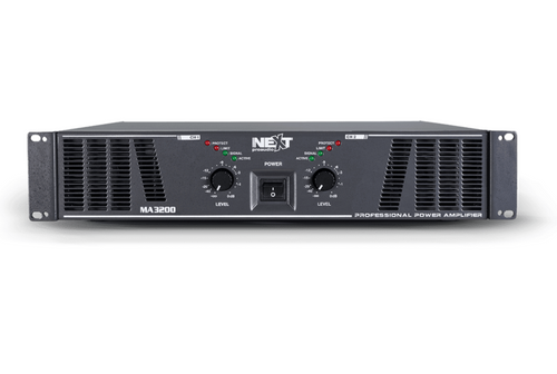 מגבר כח 2 ערוצים מקצועי 2Ω 2X1600W דגם NEXT MA3200