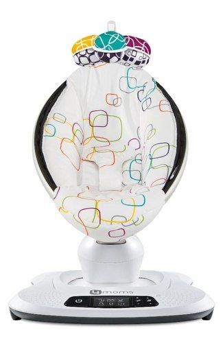 4moms ממרו mamaroo מפוארת - דגם 4.0 נדנדה לתינוק בטכנולוגיה מתקדמת-ריבועים צבעוני