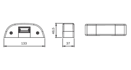 מנעול חשמלי לידית בהלה שחור IDEA 12VAC/DC ללא שבת
