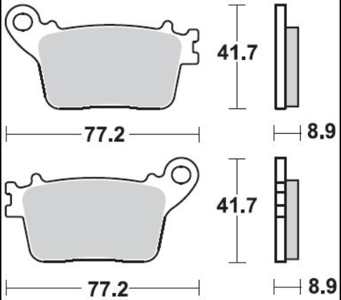 רפידה קדמית HONDA GSX R 11-17