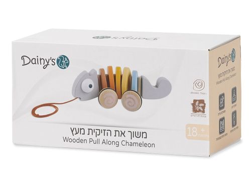 משחק מעודד זחילה משוך ת'זיקית מעץ