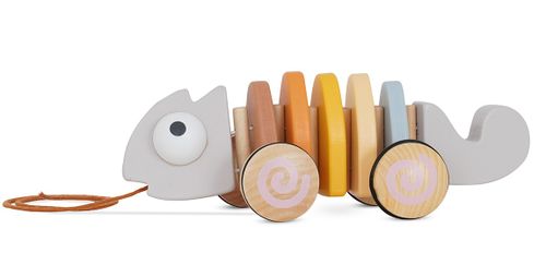 משחק מעודד זחילה משוך ת'זיקית מעץ