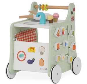 הליכון עגלת מטבח מעץ