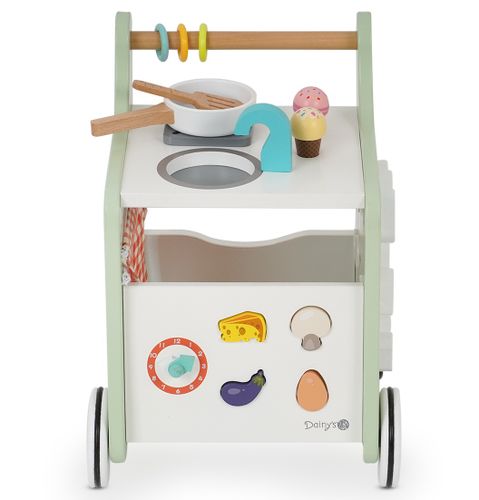 הליכון עגלת מטבח מעץ 