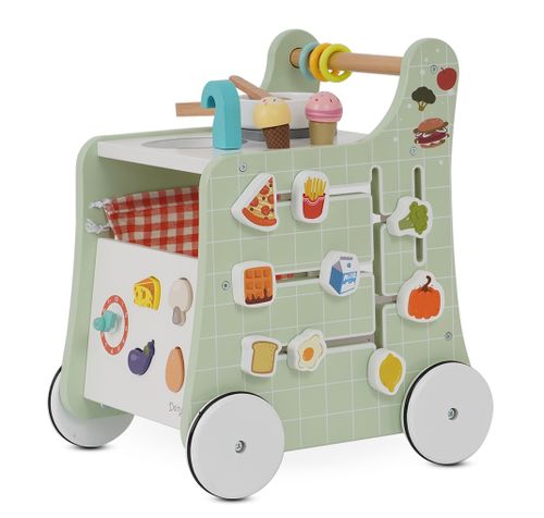 הליכון עגלת מטבח מעץ 