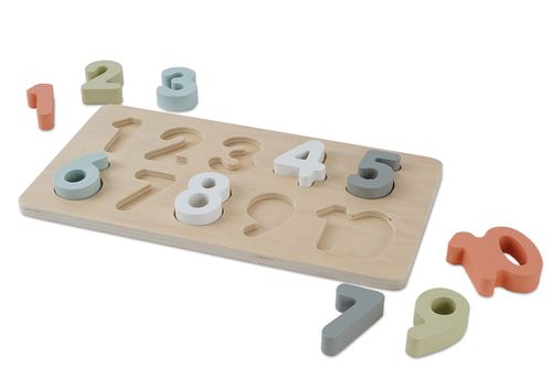 פאזל מספרים 10 חלקים מעץ 