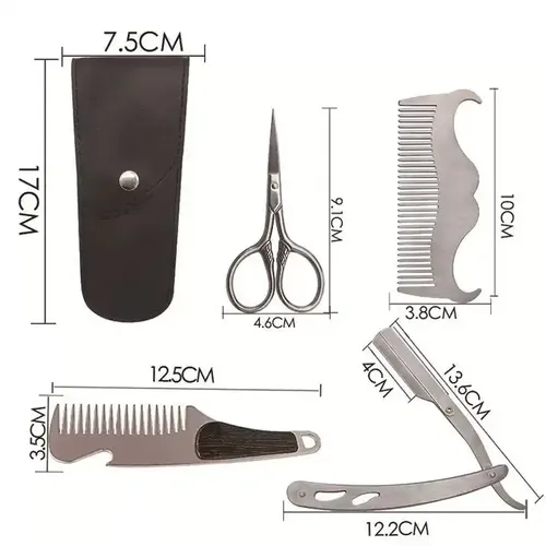סט טיפוח לזקן 4 אביזרים סטרניק STERNIK