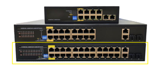 מתג 24 Port Gigabit Unmanaged POE+, + 2 SFP 400W – GS1026P+ UCY