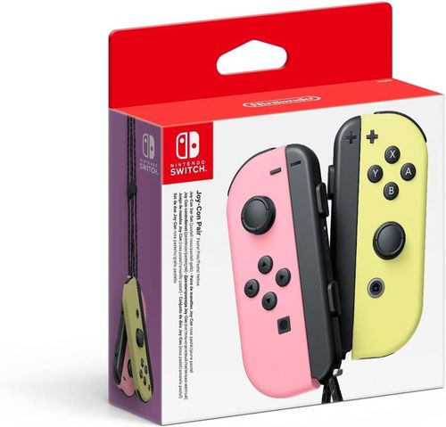 Nintendo Switch Joy-Con Pair – Pastel Pink & Pastel Yellow (סט שלטים ורוד פסטל וצהוב פסטל)