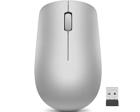 עכבר אלחוטי Lenovo 530 Wireless Mouse (Platinum Grey) לנובו