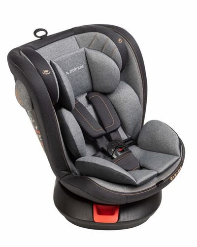 מושב בטיחות משולב בוסטר מסתובב 360 מעלות PROTEC 360- אפור