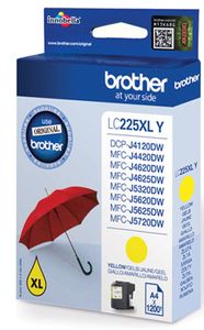 ראש דיו מקורי צהוב Brother LC225XLY 