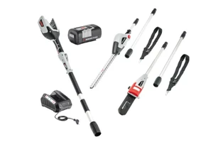 סט כלי גינון לעבודה בגובה נטען 40V :יחידת כוח+ אביזרים מק"ט U-A113826 יצרן AL-KO