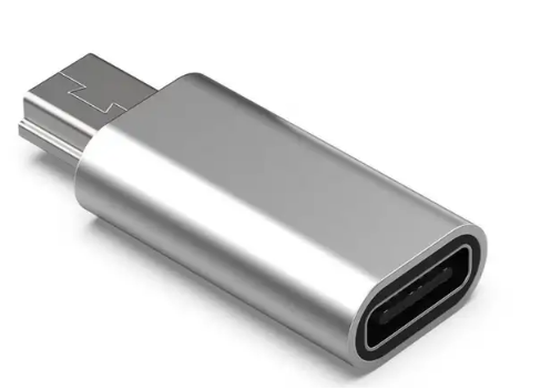 מתאם  MINI USB זכר - USB TYPE C נקבה