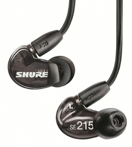 אוזניות שחורות SHURE SE-215-K-E