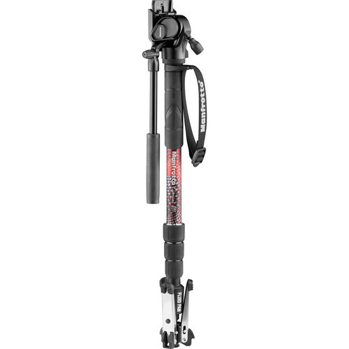 Manfrotto Element MII מונופוד וידאו עם ראש נוזלי