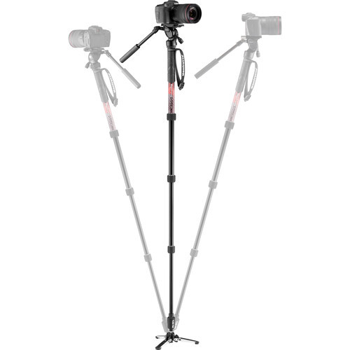 Manfrotto Element MII מונופוד וידאו עם ראש נוזלי