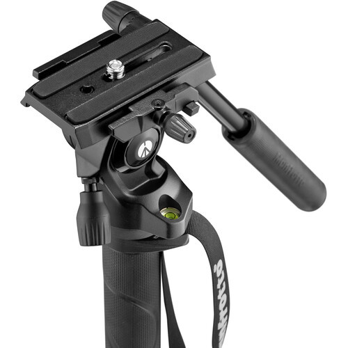 Manfrotto Element MII מונופוד וידאו עם ראש נוזלי