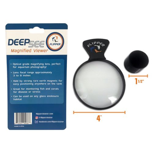 פליפר זכוכית מגדלת לאקווריום Flipper Deep See Magnified Viewer 16mm