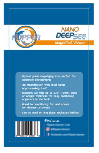 פליפר זכוכית מגדלת לאקווריום Flipper Deep See Magnified Viewer 10mm