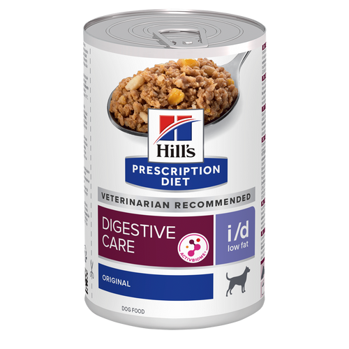 הילס i/d Low Fat | Hill's Prescription Diet דייג'סטיב קייר+ActivBiome כלב במשקל 0.36 ק