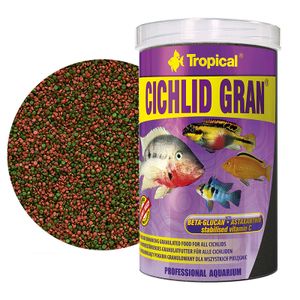 טרופיקל ציקליד גרנולה Tropical Cichlid Gran במשקל 550 גרם