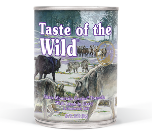 טייסט אוף דה ויילד כבש צלוי שימור לכלב Taste of the Wild במשקל 0.39 ק"ג