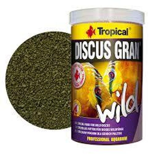 טרופיקל דיסקוס טבע מגורען לדגי דיסקוס Tropicak Discus Gran Wild במשקל 440 גרם