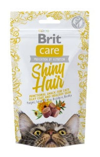בריט קר לפרווה חטיף לחתול Brit Care במשקל 50 גרם