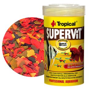 טרופיקל סופרויט פלייקס לדגי נוי Tropical Supervit Flakes במשקל 100 מ"ל