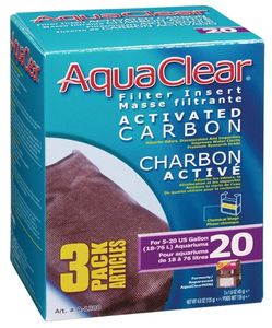 אקווה קליר 20  פחם פעיל AquaClear במשקל 45 גרם