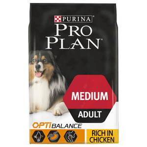 פרו פלאן עוף בוגר גזע בינוני מזון לכלב Pro Plan במשקל 14 ק"ג