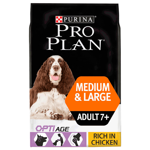 פרו פלאן סניור גזע בינוני/גדול עוף מזון לכלב Pro Plan במשקל 14 ק