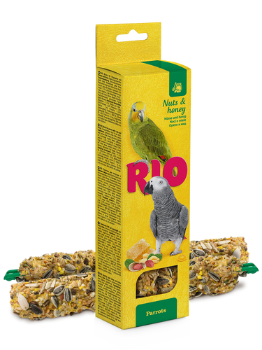 ריו מקלות דבש לתוכים גדולים עם דבש ואגוזים RIO במשקל 180 גרם