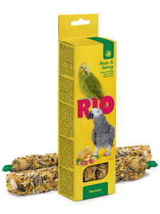 ריו מקלות דבש לתוכים גדולים עם דבש ואגוזים RIO במשקל 180 גרם