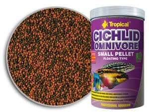 טרופיקל ציקליד אוכלי כל גרנולות קטנות Tropical Cichlid Omnivore Small Pellet