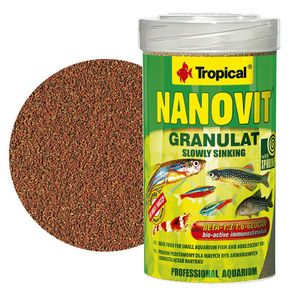 טרופיקל ננו גרנולות לדגי נוי Tropical Nanovit Granulat במשקל 70 גרם
